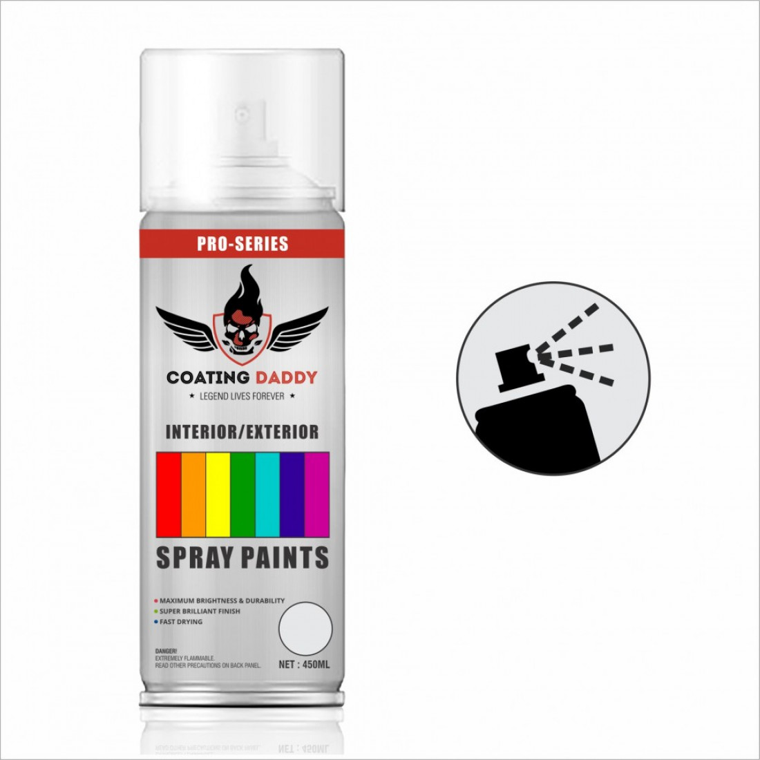 Matte Lacquer Elegant Rubber Spray Paint Coating Daddy